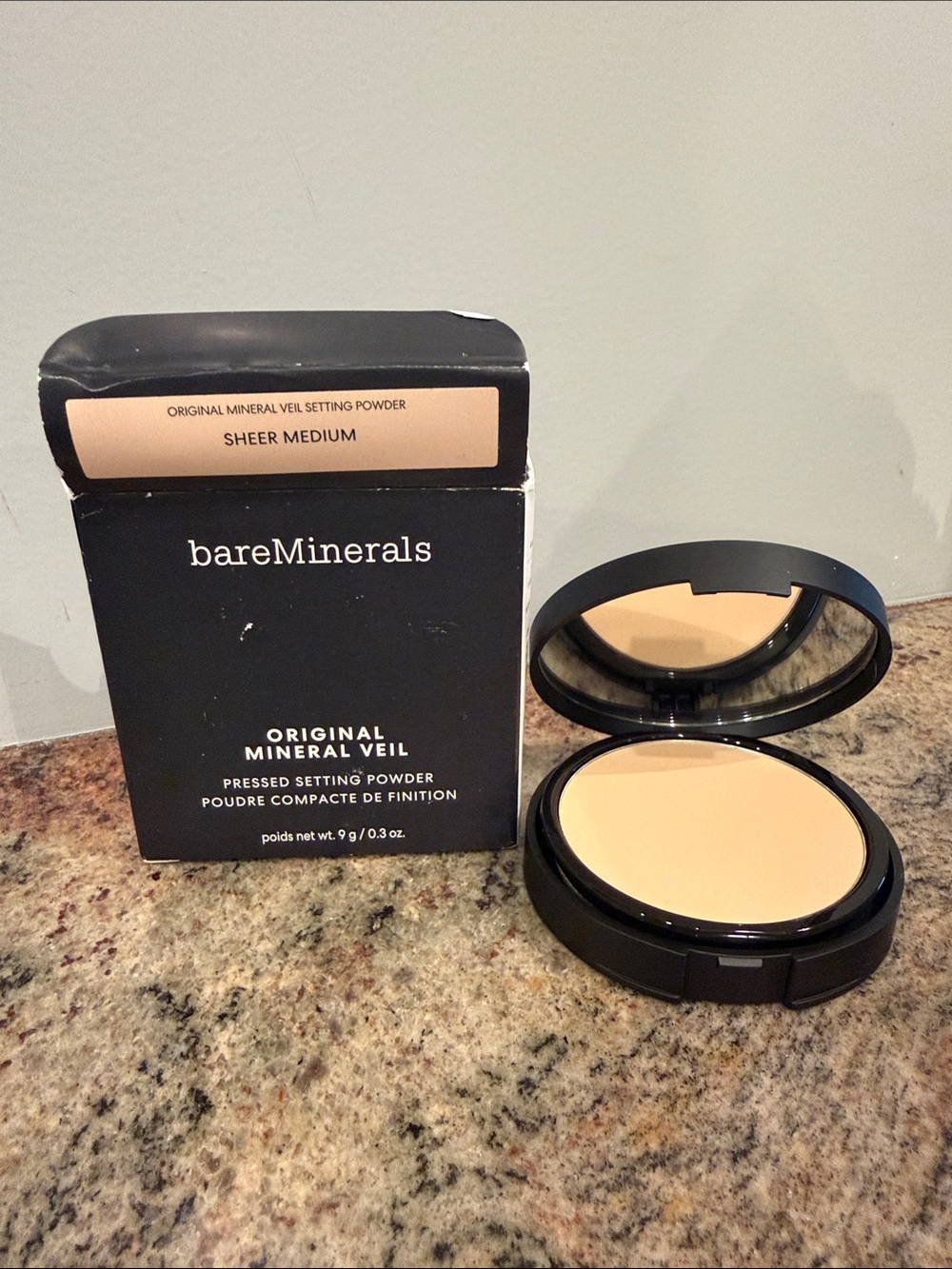 bareMinerals Pressed Setting Powder Compact - Sheer Medium NIB